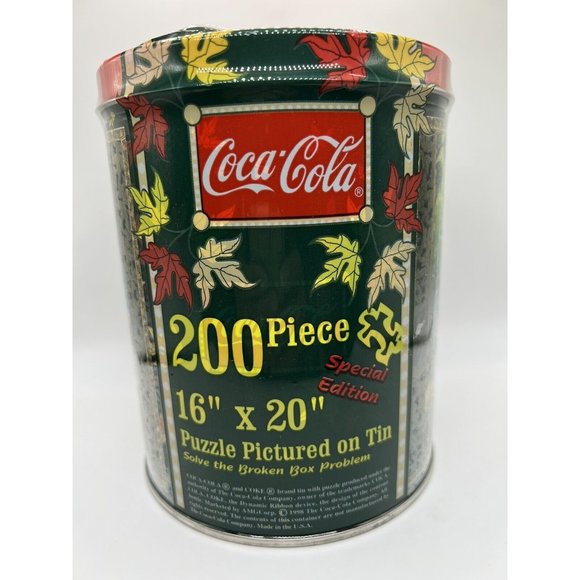 Unopened 1998 COCA-COLA 200 PIECE 16" X 20" PUZZLE SPECIAL EDITION - Picture 2 of 4